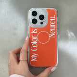 マイカラーケース / My Color Case (Orange Jelly Hard)