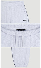 HIDE Cutting Sweat Pants (White Melange) (6570988830838)