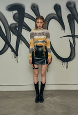 レザーガータースカート / Leather Garter Skirt (4573562404982)