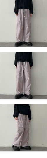 コーベバスロックナイロンカーゴワイドパンツ / Kobe Bath Rock Nylon Cargo Wide Pants