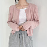 Round Neck Cardigan