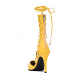 Strap Stiletto Heel(Yellow)