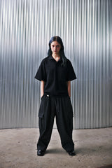 N-BT ポケット 1/2 カラーT (Black)