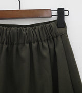 アンバランスプリーツスカート / Unbalanced pleated skirt (2color)