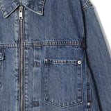 RU8314 Unbalanced Jean Jacket (2 colors)