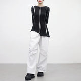 Rankle pintuck wide pants