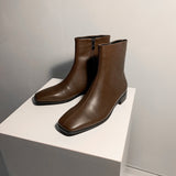 Square Toe Ankle Boots (6686094458998)