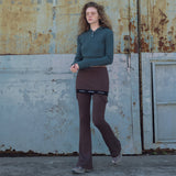 Wave Layering Boot-cut Pants