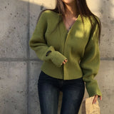 [Belied made] Monet V-neck hidden knit cardigan