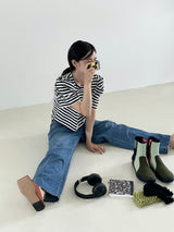 Garni puff stripe T