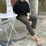 サマーアイスクロップドワイドパンツ (5 colors)