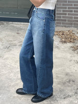 Side line over denim