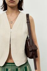 Cloud Shoulder bag_Red brown
