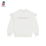 LINE LOGO RUFFLE SWEATSHIRT (3color) (6535237042294)