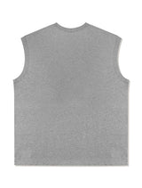 UNISEX オーバーフィットシングルMAISONプリンティングノースリーブトップ(FCB2TS300M)