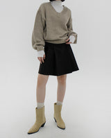 ターンプラネットミディスカート/Turn pleat midi skirt (3color)