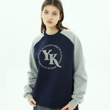 YKアップリケラグランスウェットシャツ / YK applique raglan sweatshirts