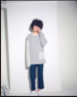 KNIT X TERRY COMBINATION POCKET TEE (Gray) / コンビネーションポケットTシャツ