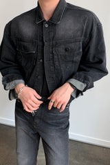 LOOKPINE LIN BLACK DENIM SET - PANTS (6690578432118)