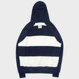 WIDE STRIPE RAGLAN HOODIE (NAVY) (6675313950838)