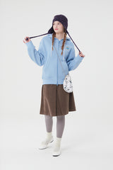 ウィティーバニーフーディージップアップ／WITTY BUNNY HOODIE ZIP UP [LIGHT BLUE]
