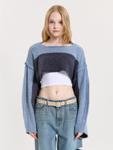 COLOR BLOCKING KNIT