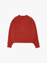 CABLE WOOL CARDIGAN