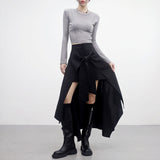 Frenky Unbalanced Skirt Pants