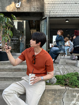 サマーリネンアイスバックバンディングスラックス/Summer linen ice back banding slacks (3 colors)