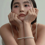 8mm パールブレスレット / 8mm pearl bracelet (L size)