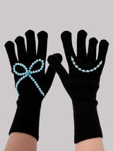 Black-Blue Winter Gloves (Touchscreen)