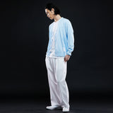 カシミアストラクチャーニッティングカーディガン/CASHMERE STRUCTURE KNITTING CARDIGAN-SKY