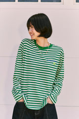 KIRSH X MISAKI KAWAI アートワーク ストライプ T シャツ
