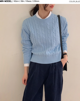 シグネチャーケーブルニット(6color) (6649468944502)