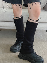 ストリング ニット レッグ ウォーマー / String Knit Leg Warmer (2color)