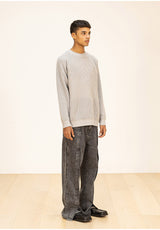 ハーフインシジョンオーバーニット/HALF INCISION OVERSIZED KNIT