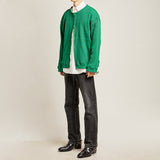 ２WAYジップアップワッフルカーディガン/DAMP 2-WAY ZIP-UP WAFFLE CARDIGAN_GREEN