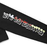 キルシーウィティーバニーグラフィッククロップ丈ロングTシャツ／WITTY BUNNY GRAPIC CROP LONG SLEEVE T-SHIRT [BLACK] (6682183598198)