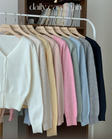Basic V-neck Knit Cardigan (11color)