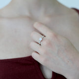 mini mushroom ring white