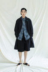 コンプレックス 1/2 シャツ / COMPLEX BYZANTINE PAISLEY 1/2 SHIRT NAVY