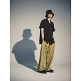 レイカットボタンシャツ / LAY-CUT BUTTON SHIRT_BK