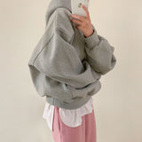 [Bellide made/fleece-lined wool] Berrygood fleece-lined wool embroidery hoodie