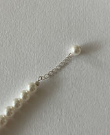 [92.5silver] スワールパールネックレス _8mm