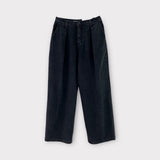 De Lap Signature One Tuck Wide Denim Pants (037)