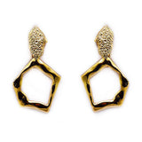ペンタゴンドロップピアス / Pentagon drop earrings