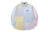 カラーミックスコットンシャツ/COLOR MIXED COTTON SHIRT_NAVY