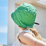 Embo longlabel drop bucket hat Green