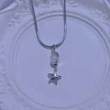 wave star necklace