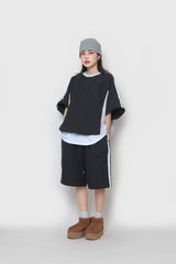 2wayナイロンスェットシャツ / two-way nylon sweatshirt
